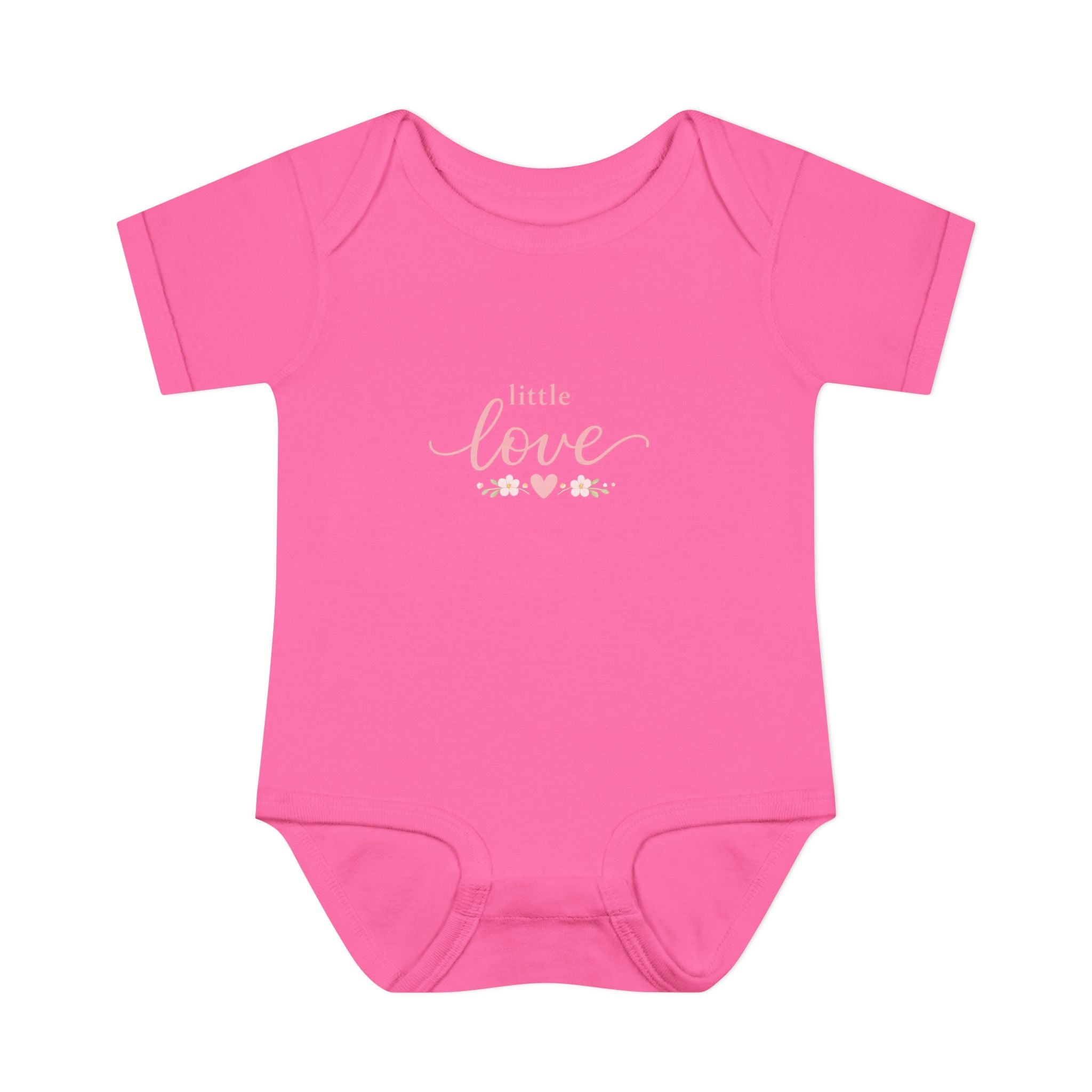 Little Love Infant Bodysuit - Pink Heart Baby Onesie
