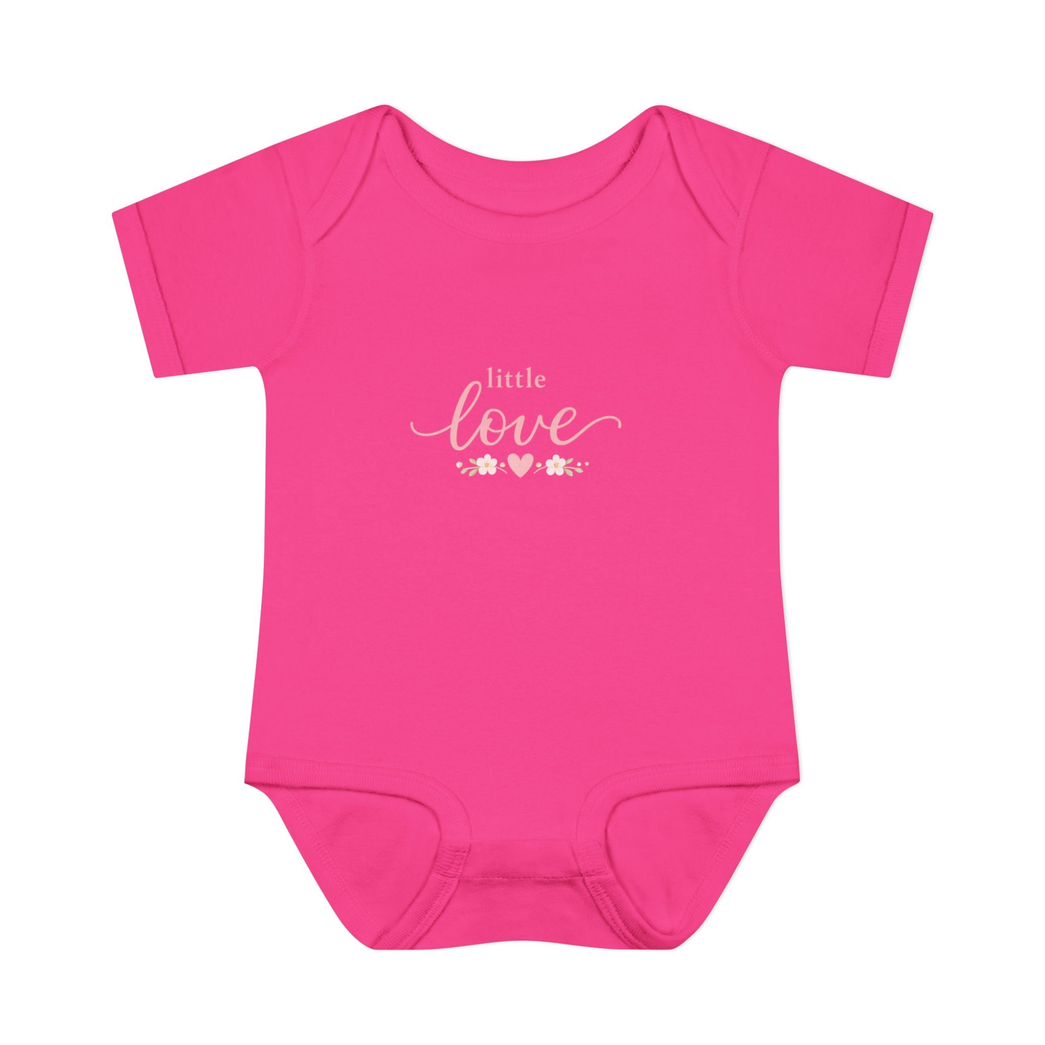 Little Love Infant Bodysuit - Pink Heart Baby Onesie