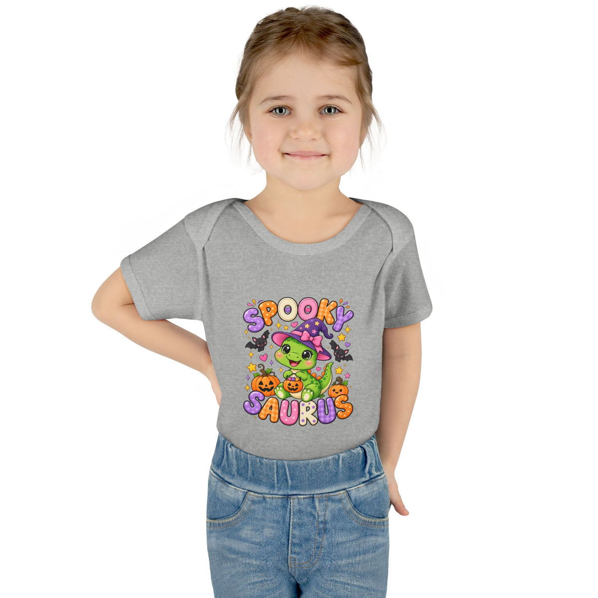 Spooky Saurus Infant Bodysuit — Cute Halloween Dinosaur Baby Onesie