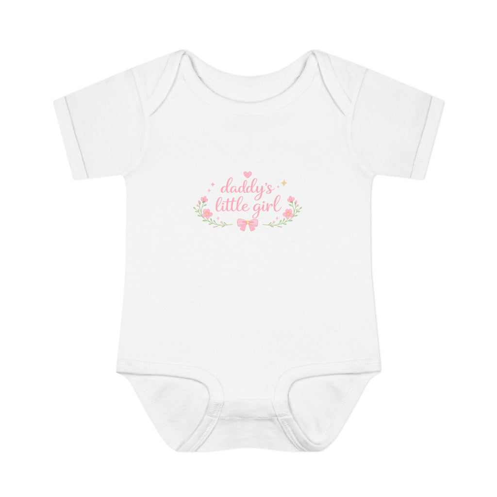 Daddy’s Little Girl Infant Bodysuit – Floral Newborn Baby Onesie