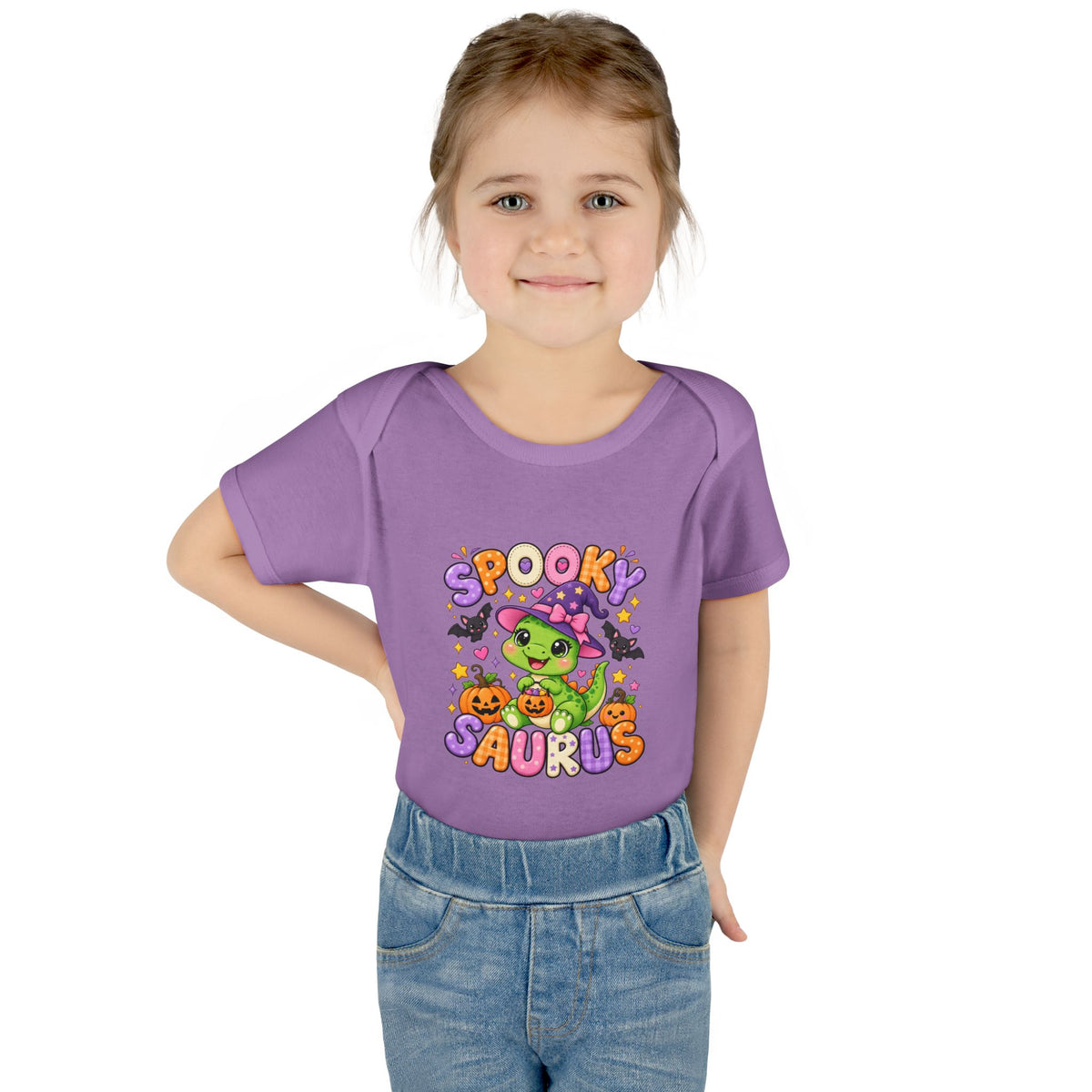 Spooky Saurus Infant Bodysuit — Cute Halloween Dinosaur Baby Onesie