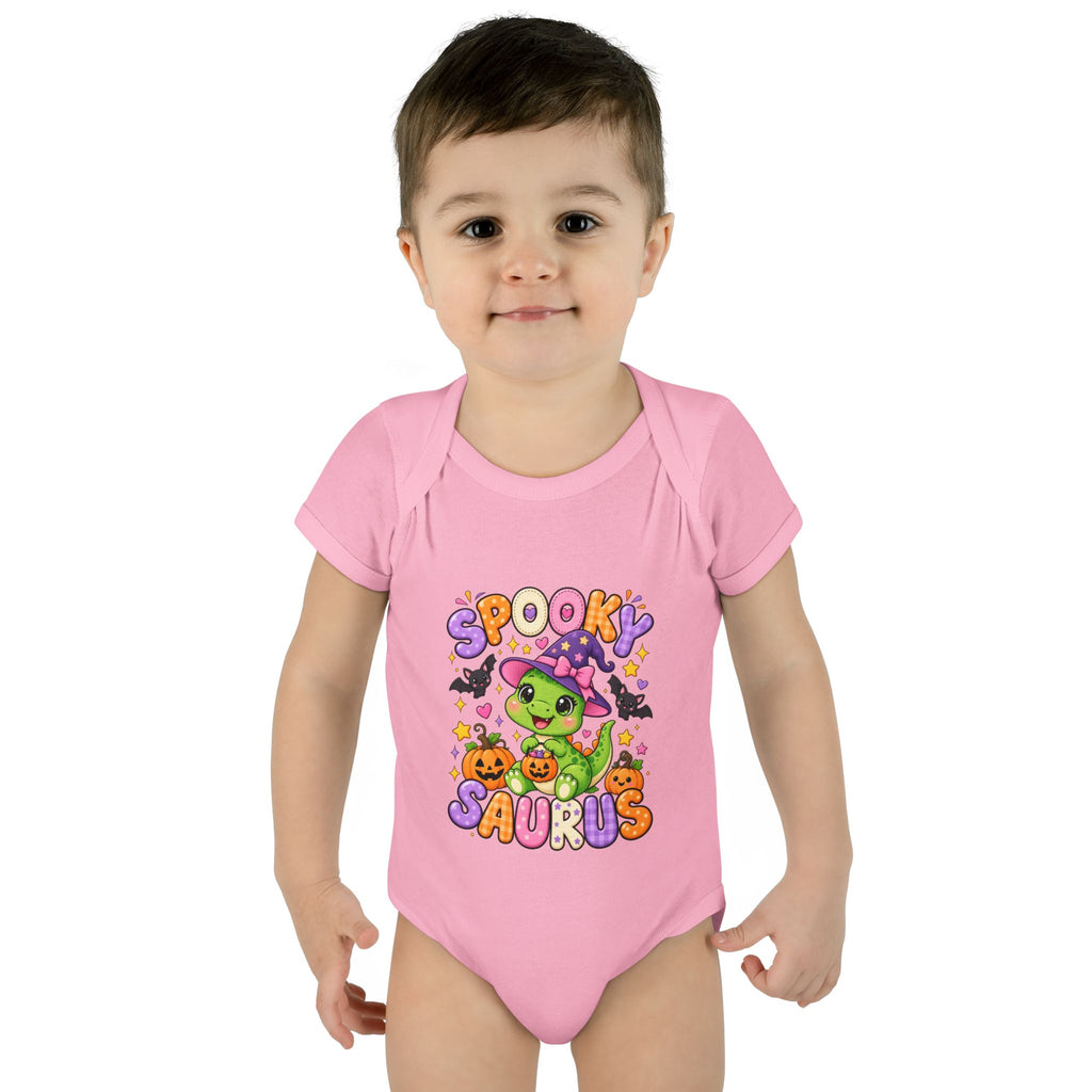 Spooky Saurus Infant Bodysuit — Cute Halloween Dinosaur Baby Onesie
