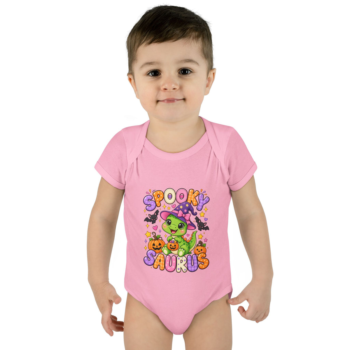 Spooky Saurus Infant Bodysuit — Cute Halloween Dinosaur Baby Onesie