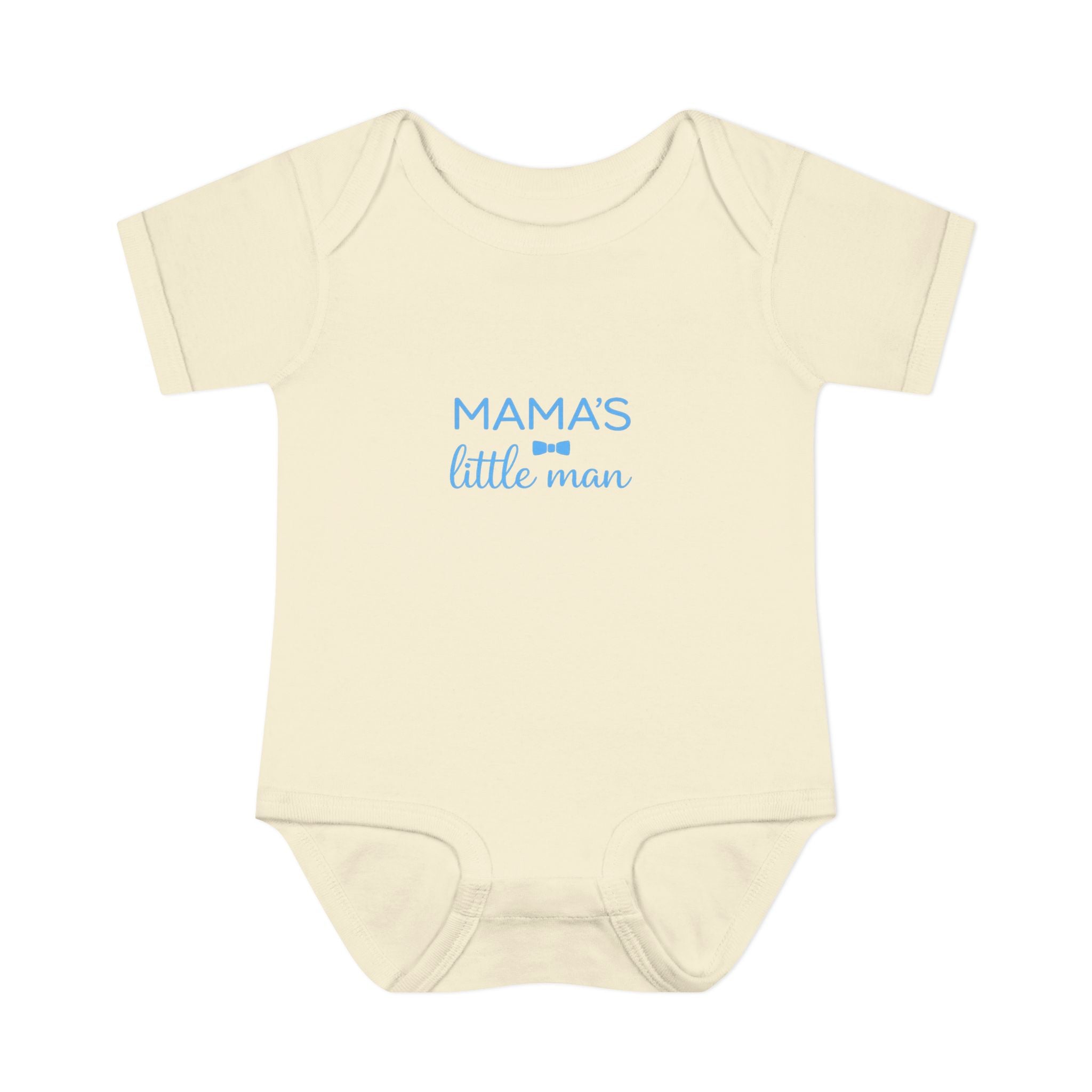 Mama's Little Man Baby Bodysuit — Cute Newborn Onesie for Baby Shower & New Moms