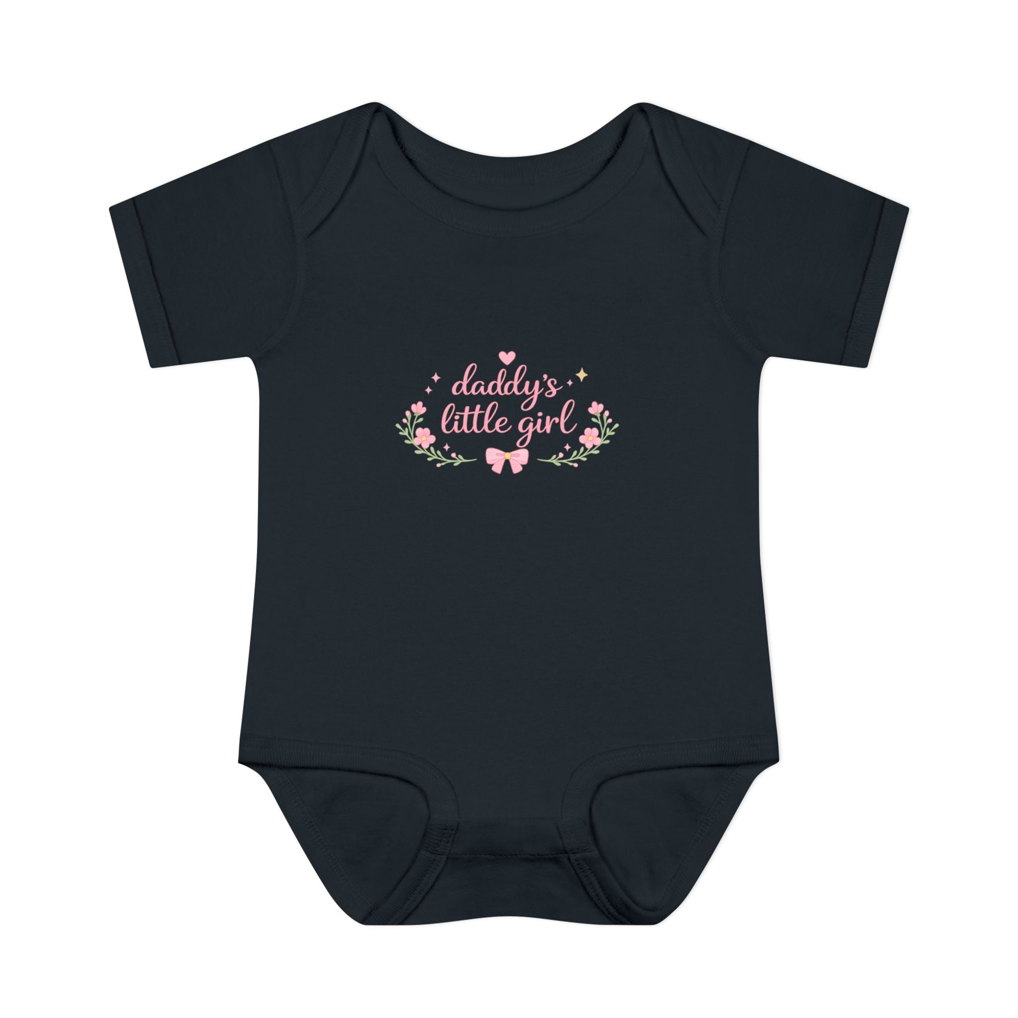 Daddy’s Little Girl Infant Bodysuit – Floral Newborn Baby Onesie