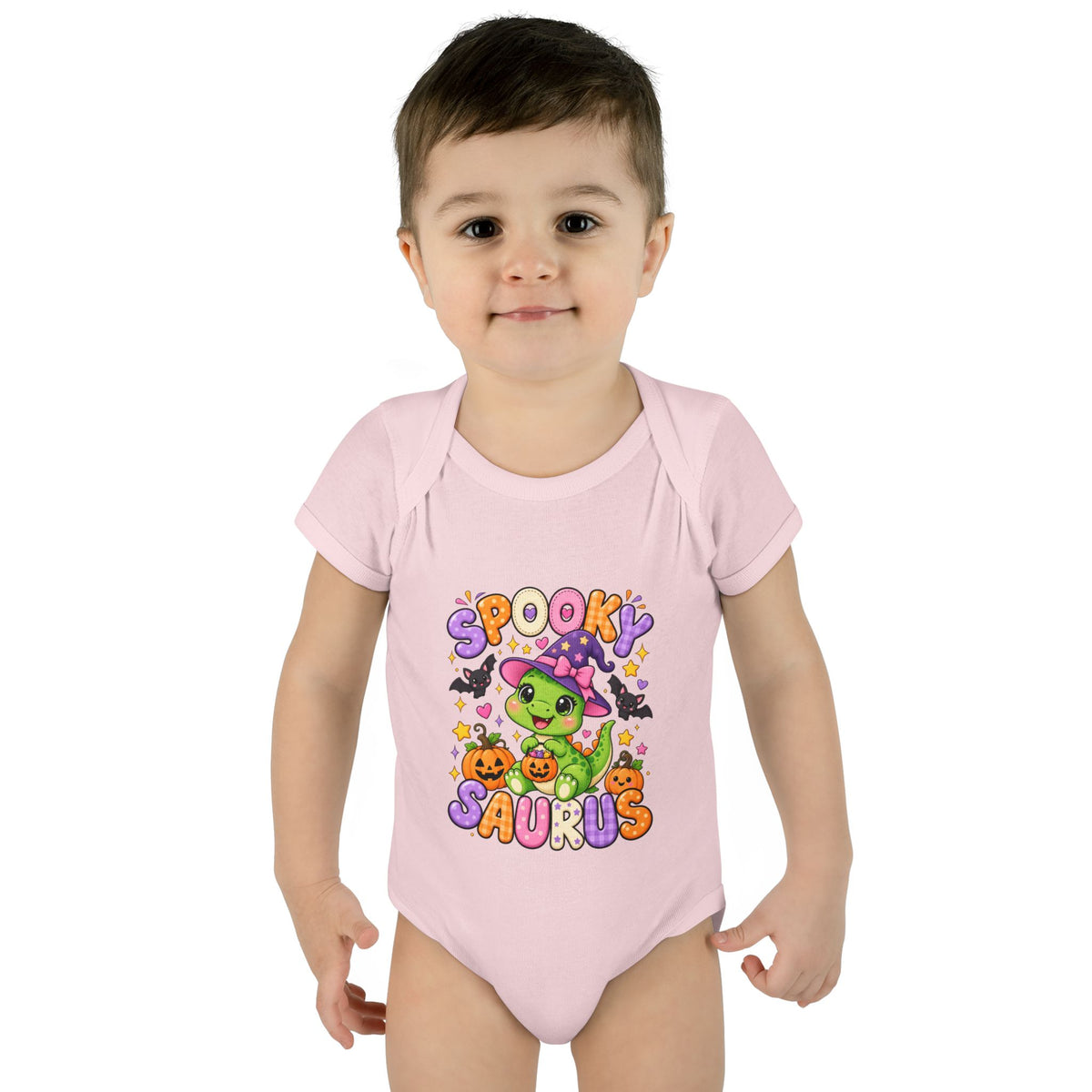 Spooky Saurus Infant Bodysuit — Cute Halloween Dinosaur Baby Onesie