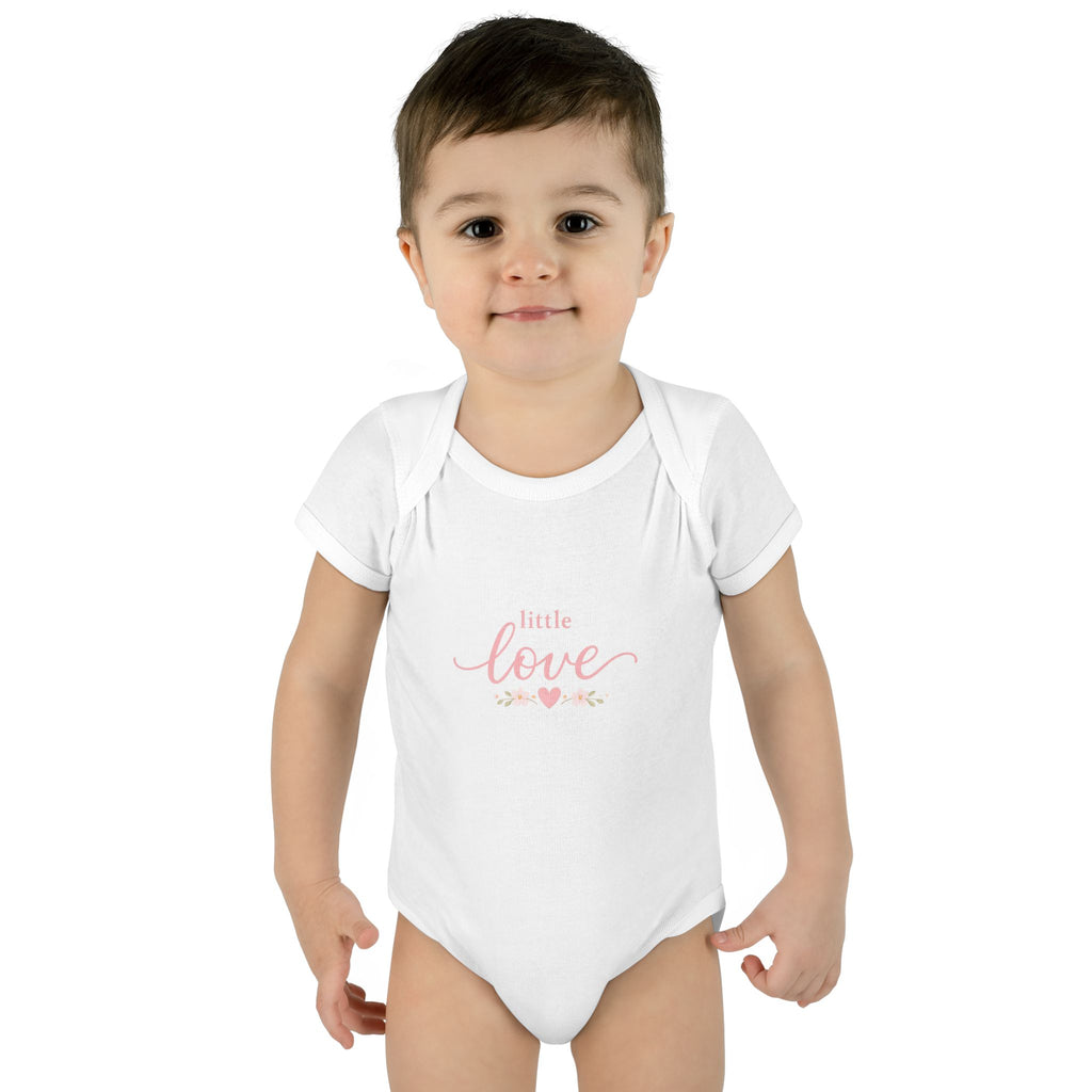 Little Love Infant Bodysuit - Pink Heart Baby Onesie