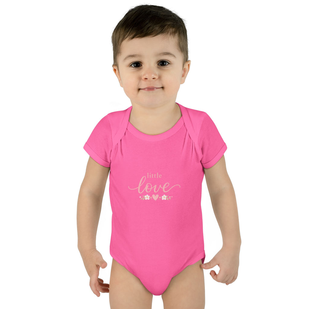 Little Love Infant Bodysuit - Pink Heart Baby Onesie