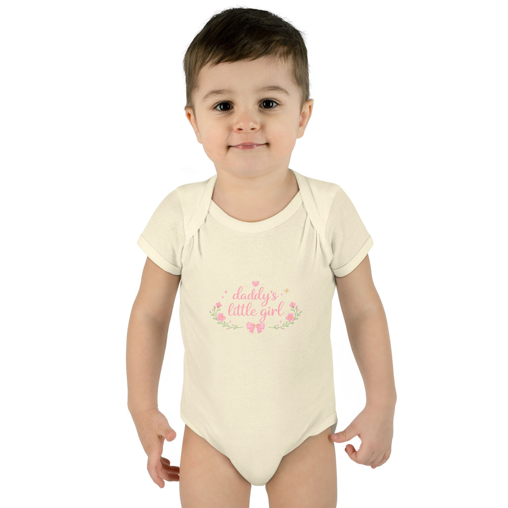 Daddy’s Little Girl Infant Bodysuit – Floral Newborn Baby Onesie