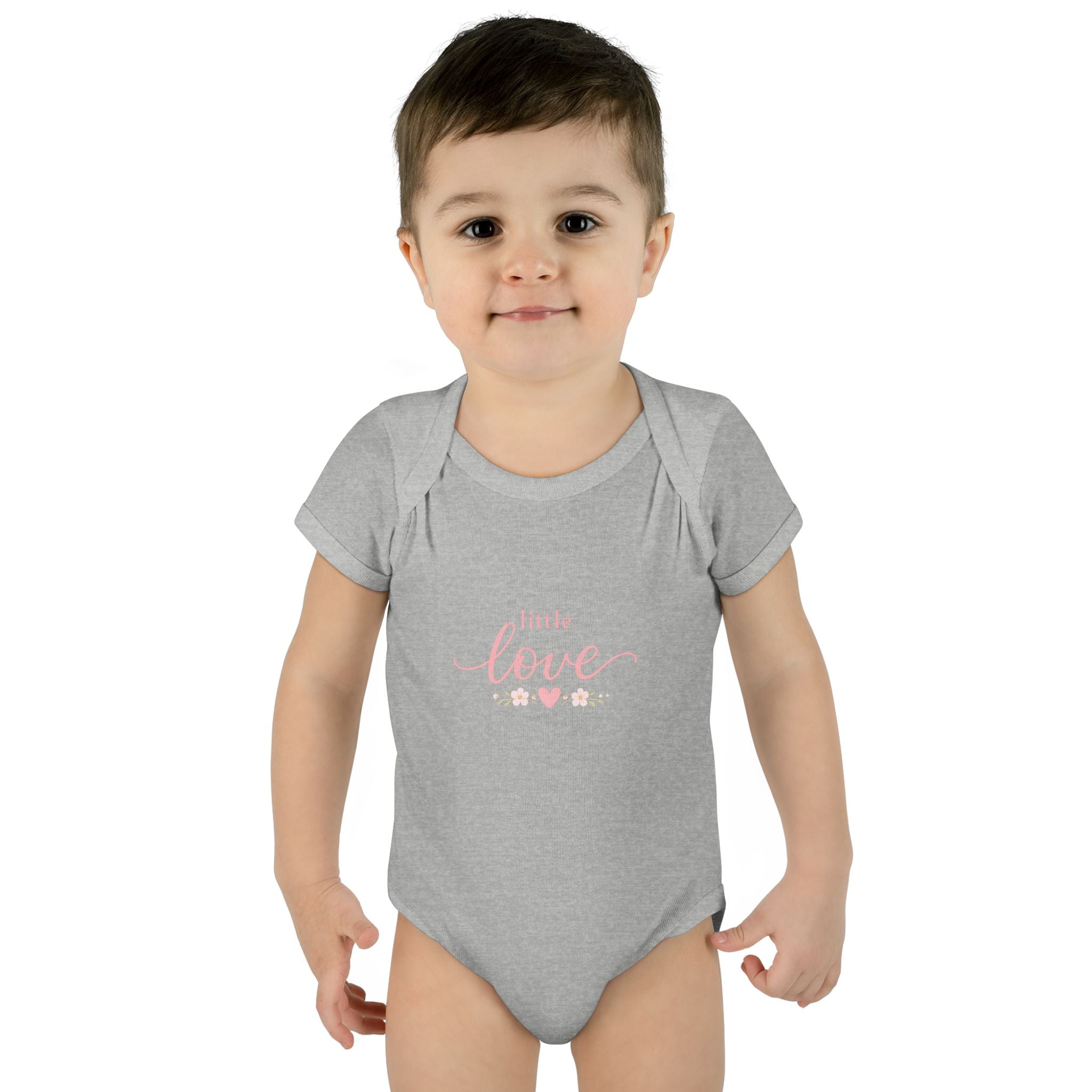 Little Love Infant Bodysuit - Pink Heart Baby Onesie