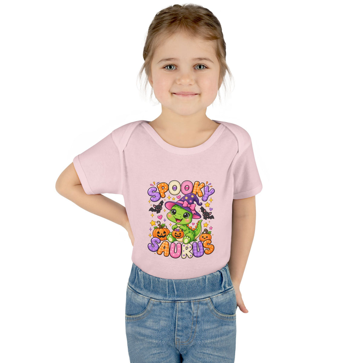 Spooky Saurus Infant Bodysuit — Cute Halloween Dinosaur Baby Onesie