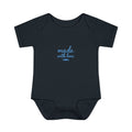 Made With Love Baby Bodysuit – Minimal Blue Design 🩵