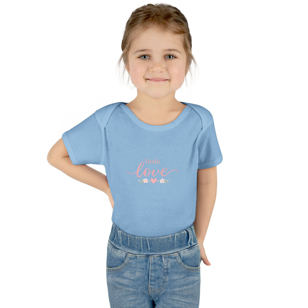 Little Love Infant Bodysuit - Pink Heart Baby Onesie