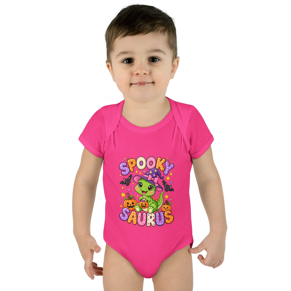 Spooky Saurus Infant Bodysuit — Cute Halloween Dinosaur Baby Onesie