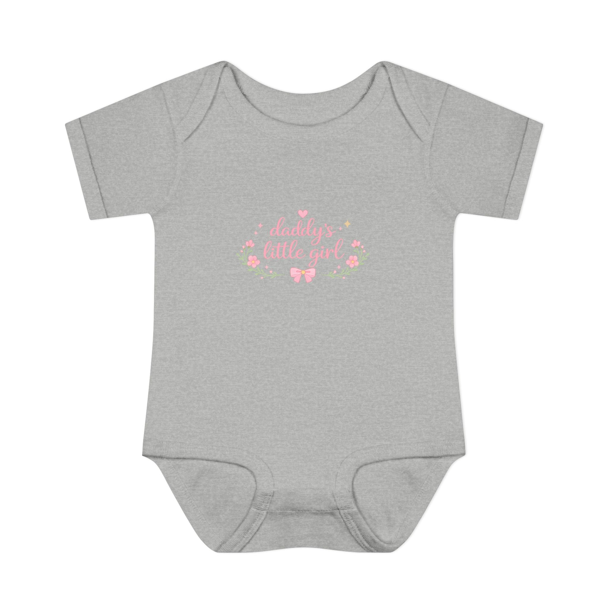 Daddy’s Little Girl Infant Bodysuit – Floral Newborn Baby Onesie