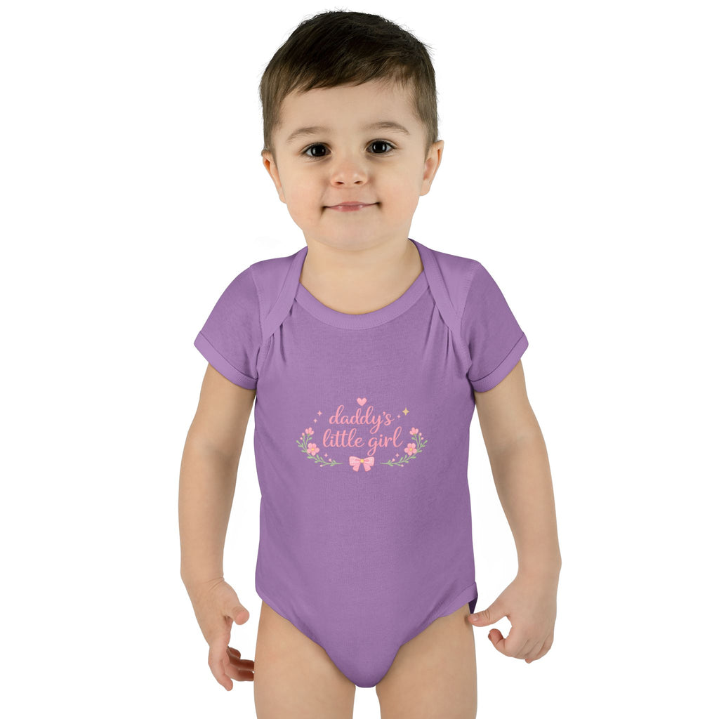 Daddy’s Little Girl Infant Bodysuit – Floral Newborn Baby Onesie