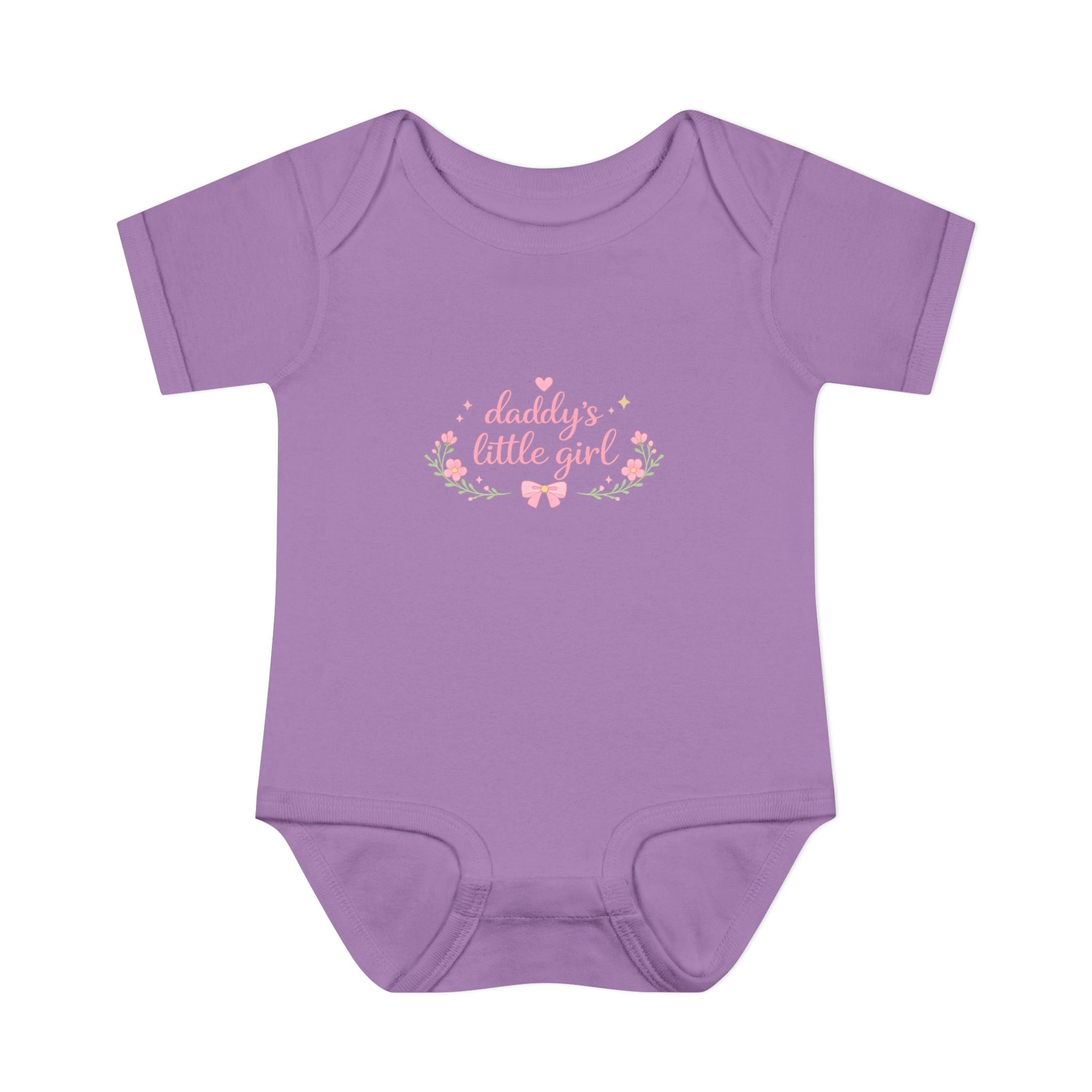 Daddy’s Little Girl Infant Bodysuit – Floral Newborn Baby Onesie