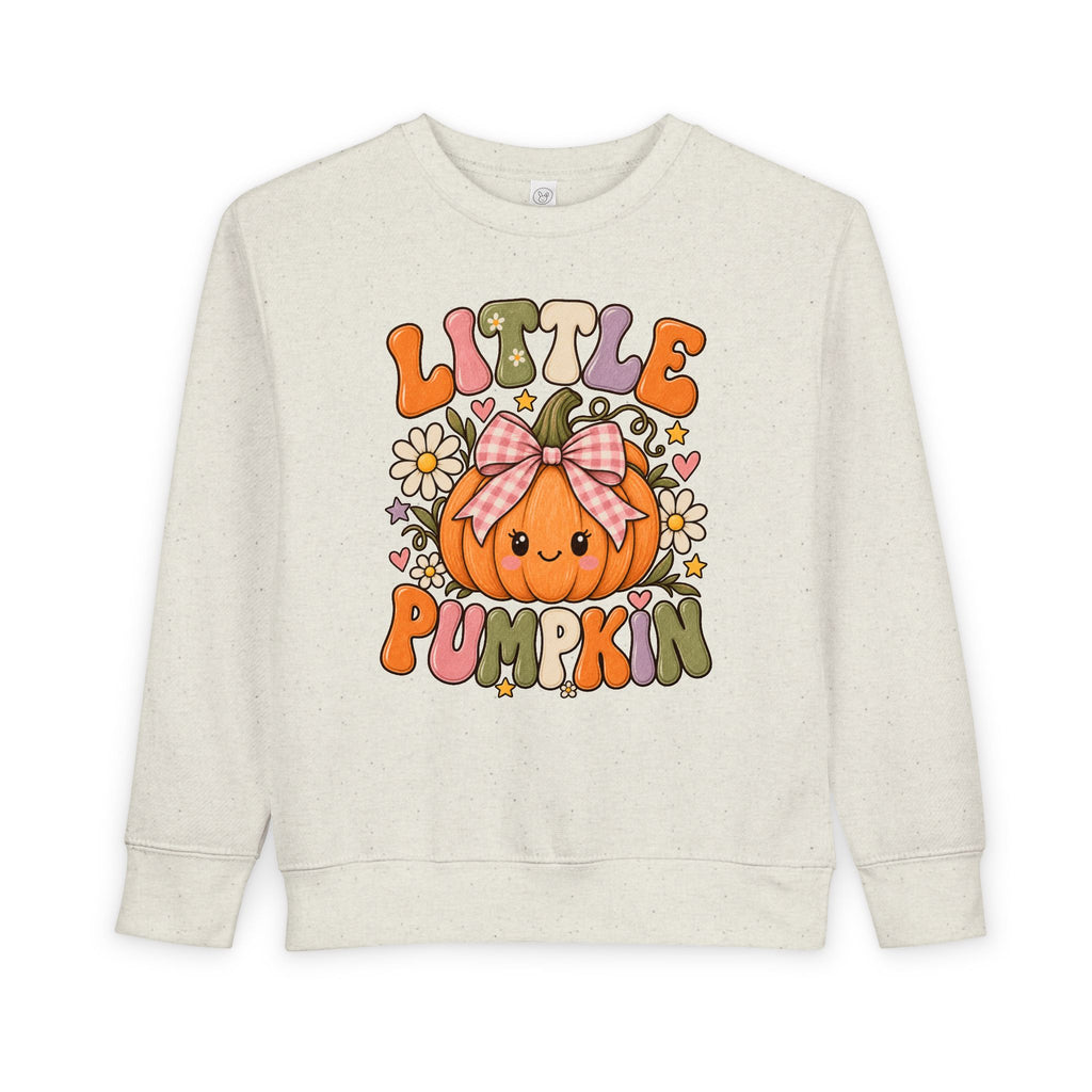 Little Pumpkin Bow Kids Halloween Sweatshirt