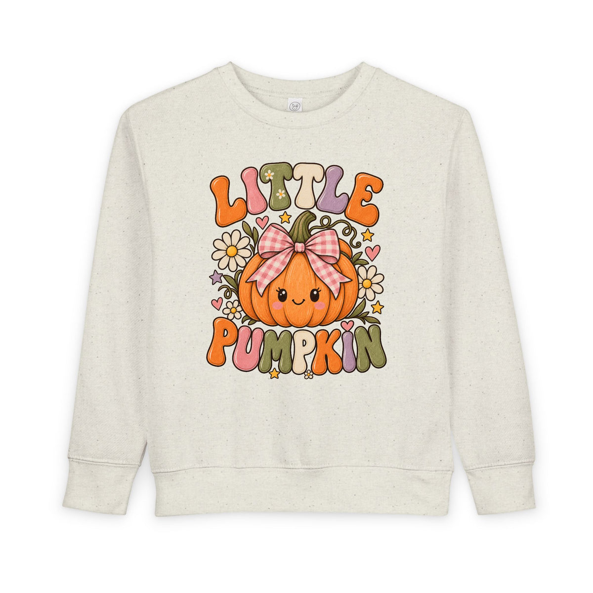Little Pumpkin Bow Kids Halloween Sweatshirt