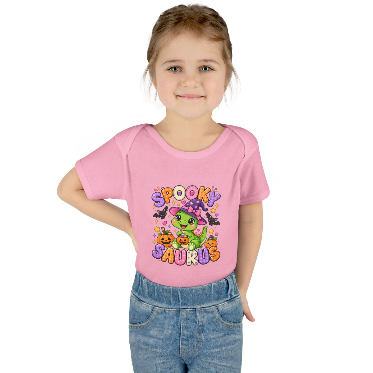 Spooky Saurus Infant Bodysuit — Cute Halloween Dinosaur Baby Onesie