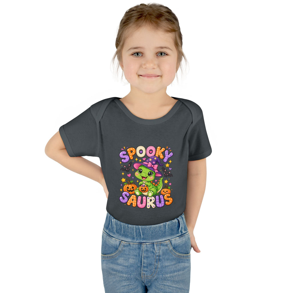 Spooky Saurus Infant Bodysuit — Cute Halloween Dinosaur Baby Onesie