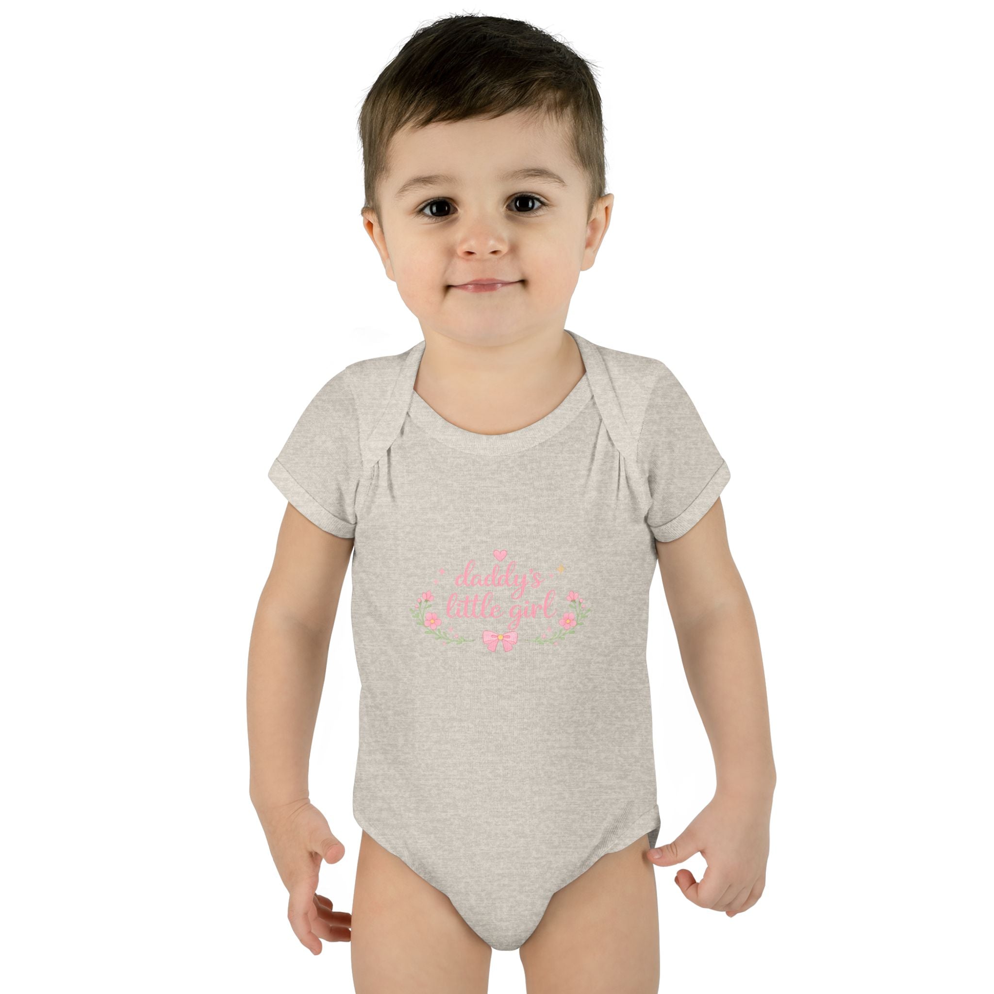 Daddy’s Little Girl Infant Bodysuit – Floral Newborn Baby Onesie