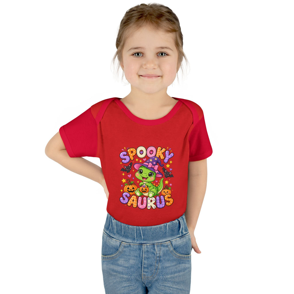 Spooky Saurus Infant Bodysuit — Cute Halloween Dinosaur Baby Onesie