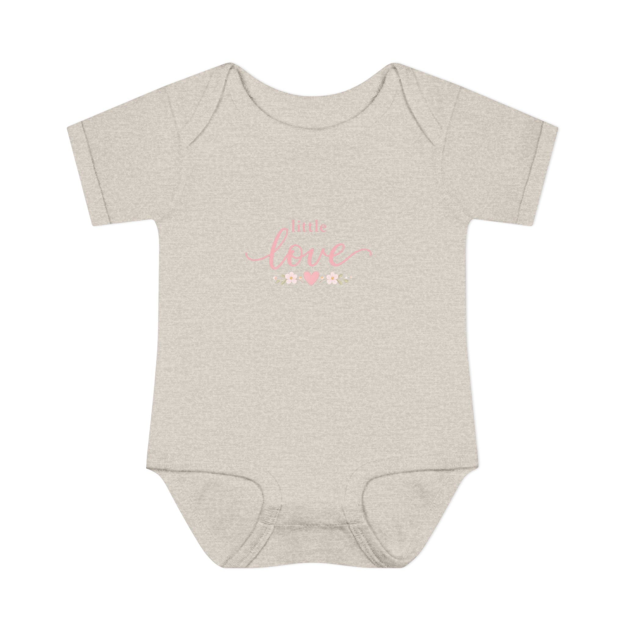 Little Love Infant Bodysuit - Pink Heart Baby Onesie