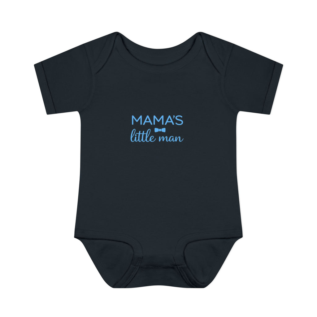 Mama's Little Man Baby Bodysuit — Cute Newborn Onesie for Baby Shower & New Moms