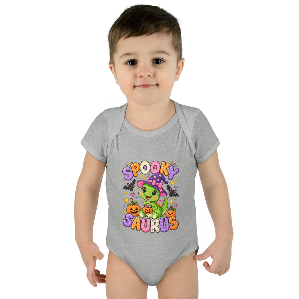 Spooky Saurus Infant Bodysuit — Cute Halloween Dinosaur Baby Onesie