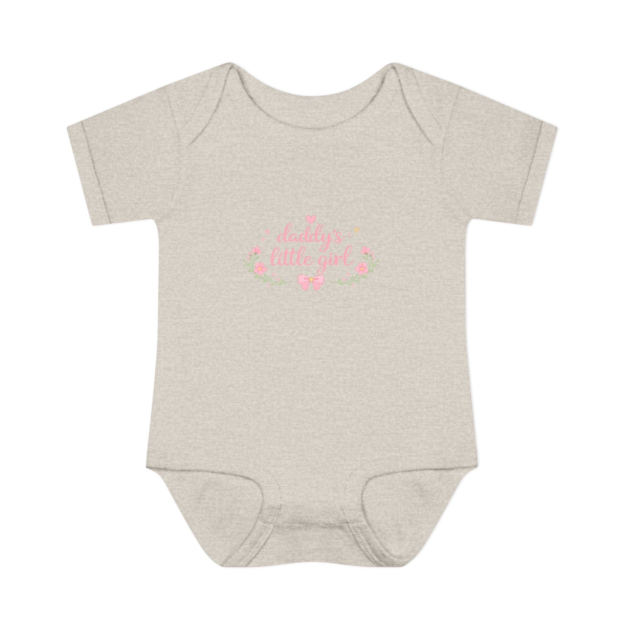 Daddy’s Little Girl Infant Bodysuit – Floral Newborn Baby Onesie