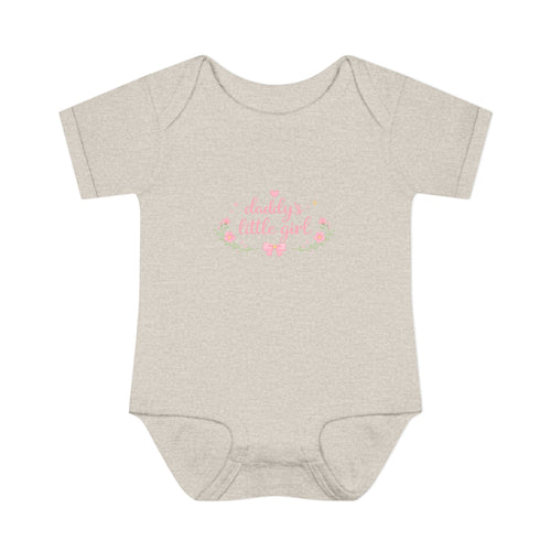 Daddy’s Little Girl Infant Bodysuit – Floral Newborn Baby Onesie