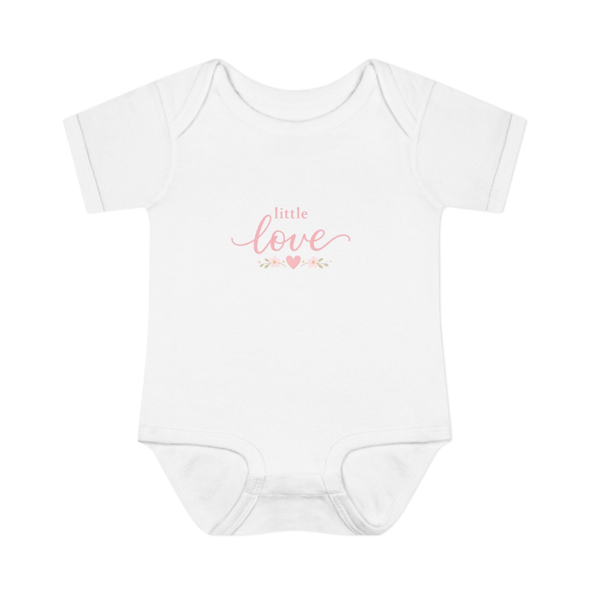 Little Love Infant Bodysuit - Pink Heart Baby Onesie