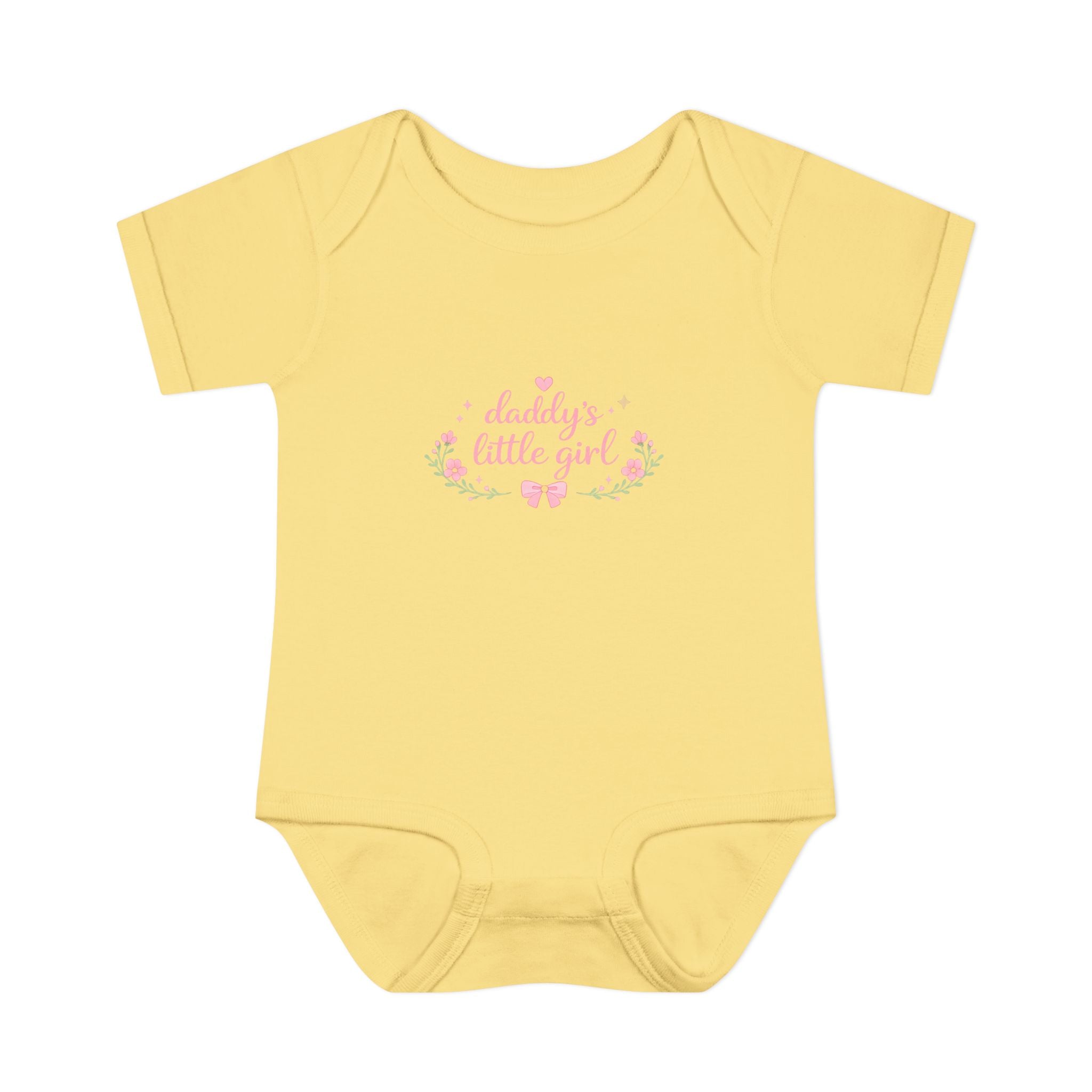 Daddy’s Little Girl Infant Bodysuit – Floral Newborn Baby Onesie