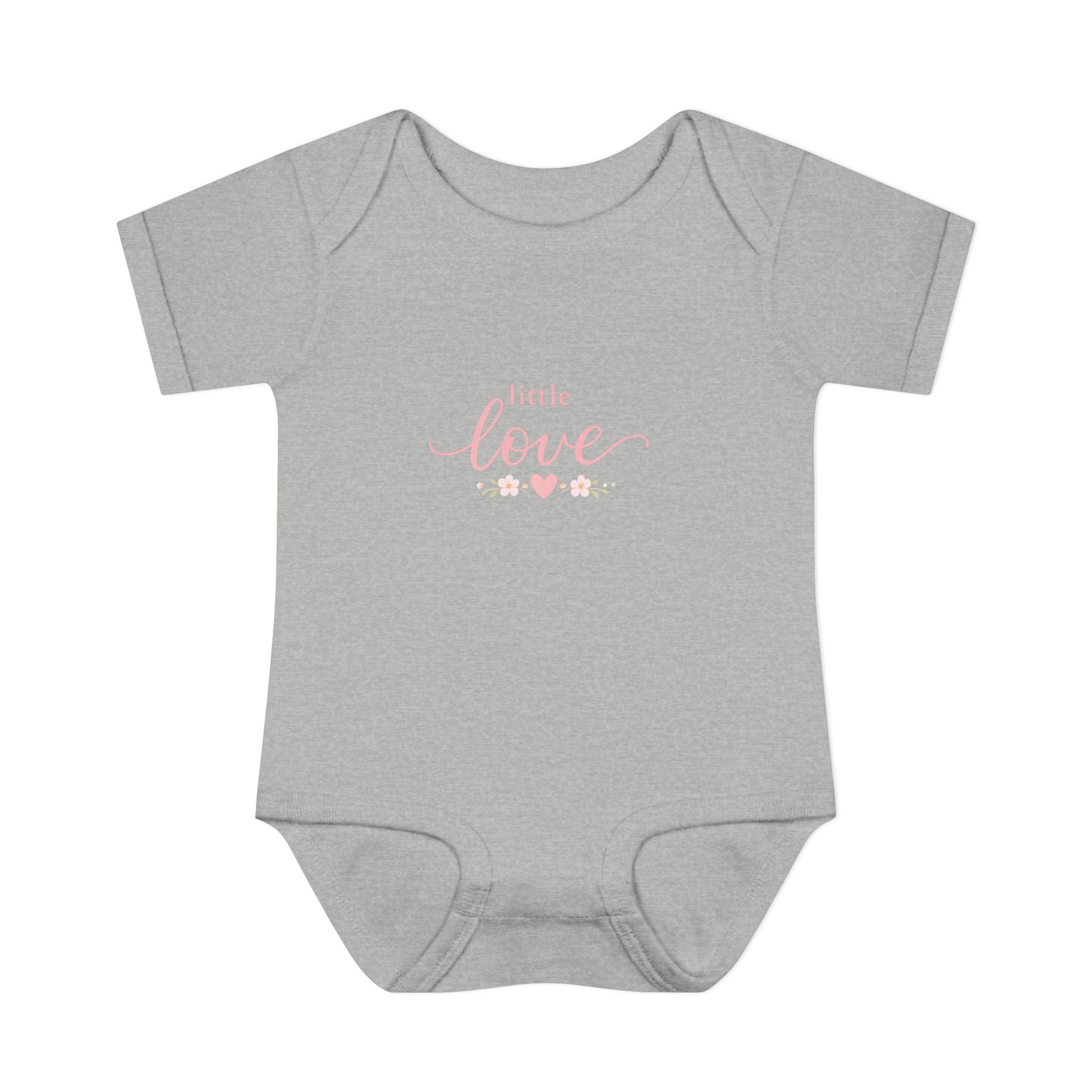 Little Love Infant Bodysuit - Pink Heart Baby Onesie