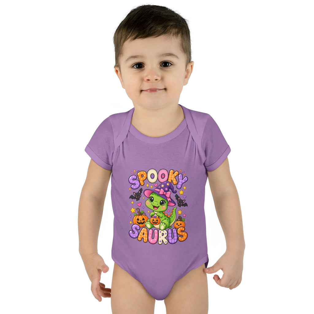 Spooky Saurus Infant Bodysuit — Cute Halloween Dinosaur Baby Onesie