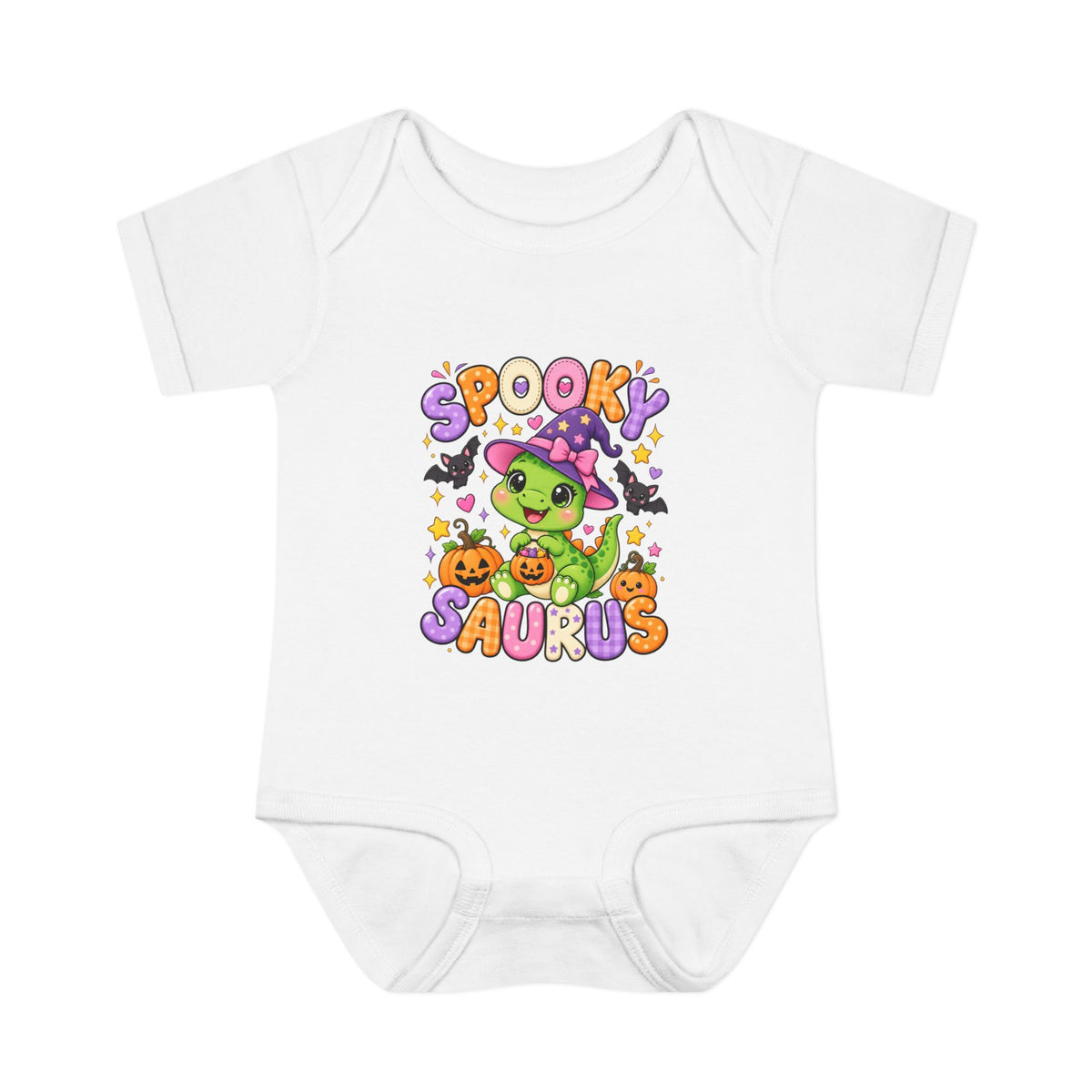 Spooky Saurus Baby Bodysuit — Cute Halloween Dino Infant Onesie