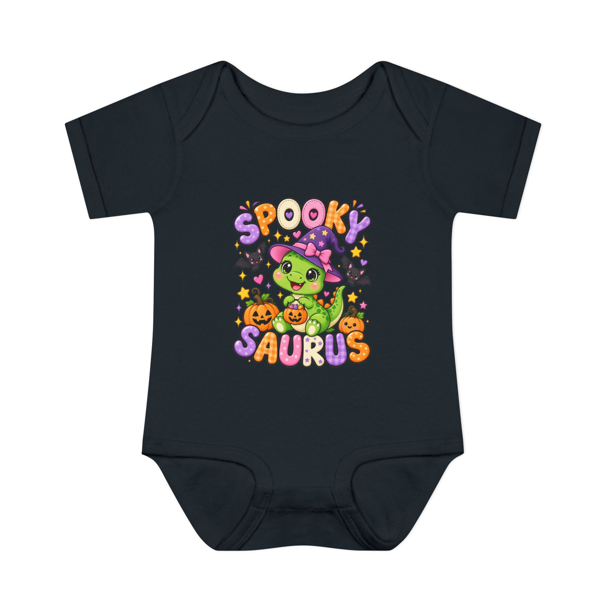 Spooky Saurus Infant Bodysuit — Cute Halloween Dinosaur Baby Onesie